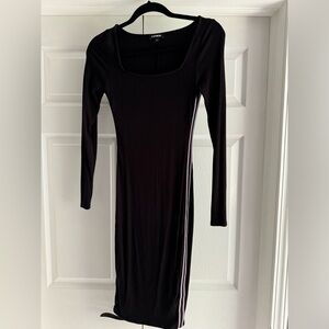 Express bodycon black dress XXS
